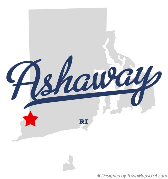 Map of Ashaway Rhode Island RI
