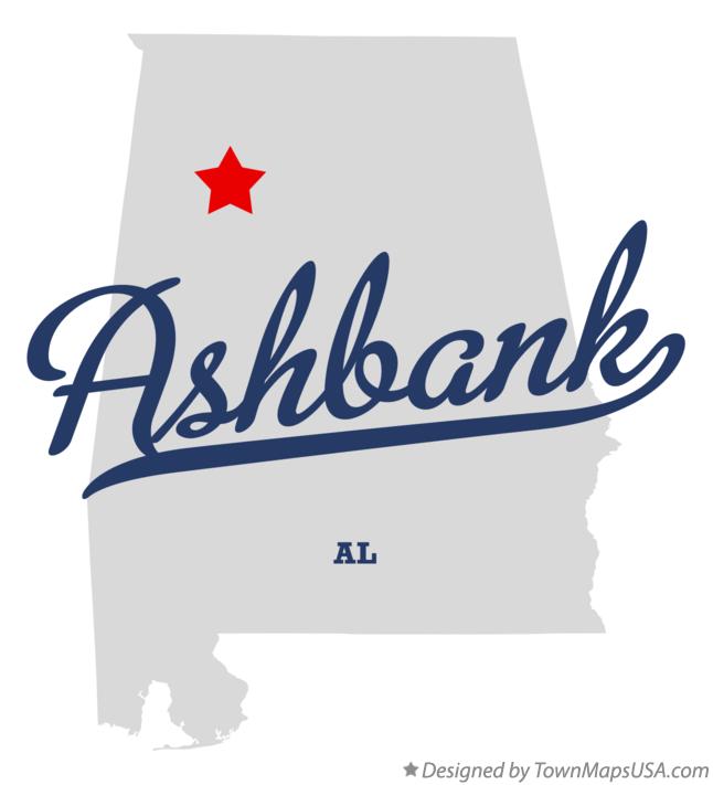 Map of Ashbank Alabama AL