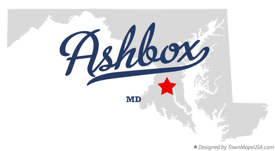 Map of Ashbox Maryland MD