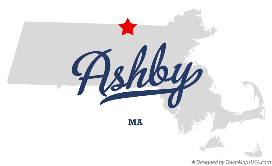 Map of Ashby Massachusetts MA