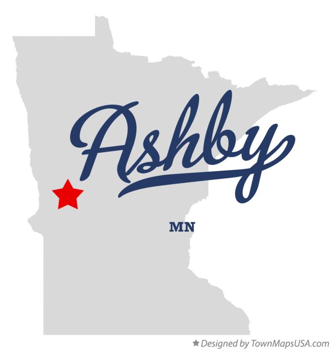 Map of Ashby Minnesota MN