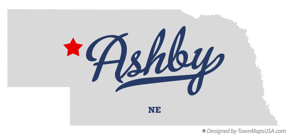 Map of Ashby Nebraska NE