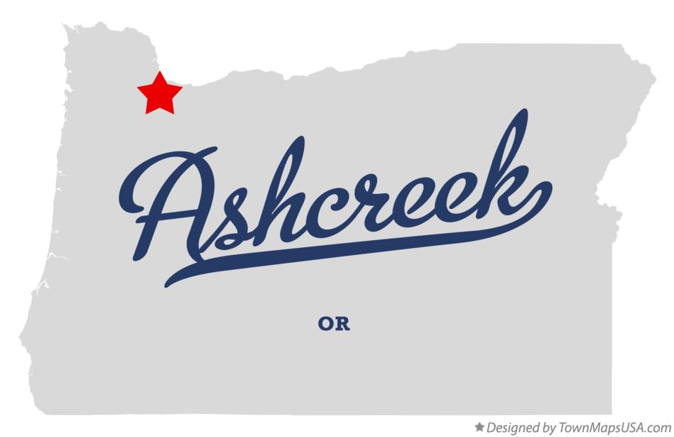 Map of Ashcreek Oregon OR