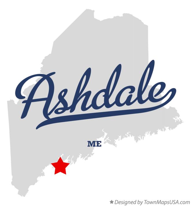 Map of Ashdale Maine ME