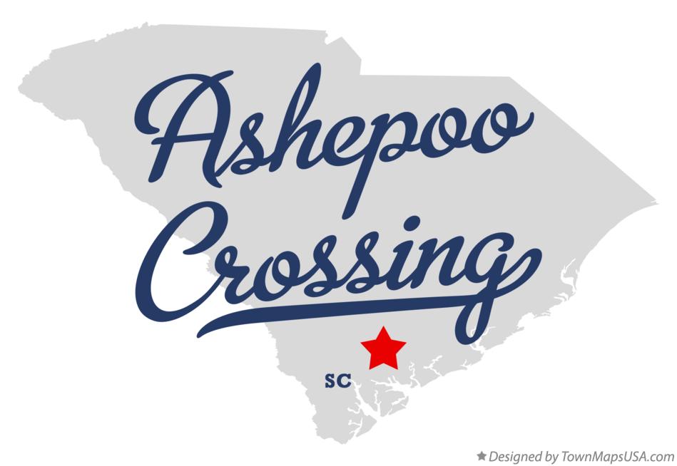 Map of Ashepoo Crossing South Carolina SC