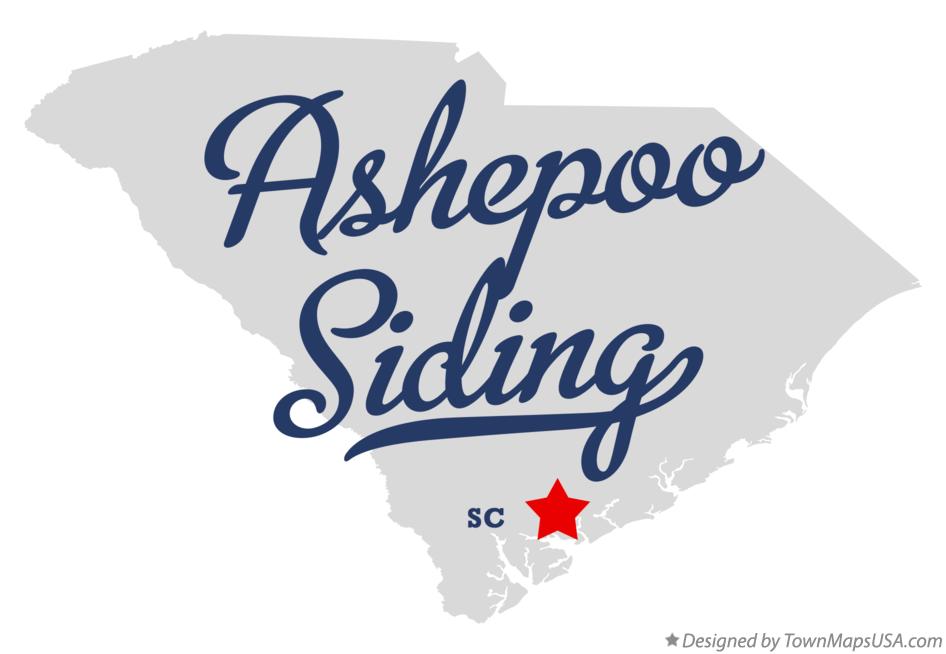 Map of Ashepoo Siding South Carolina SC