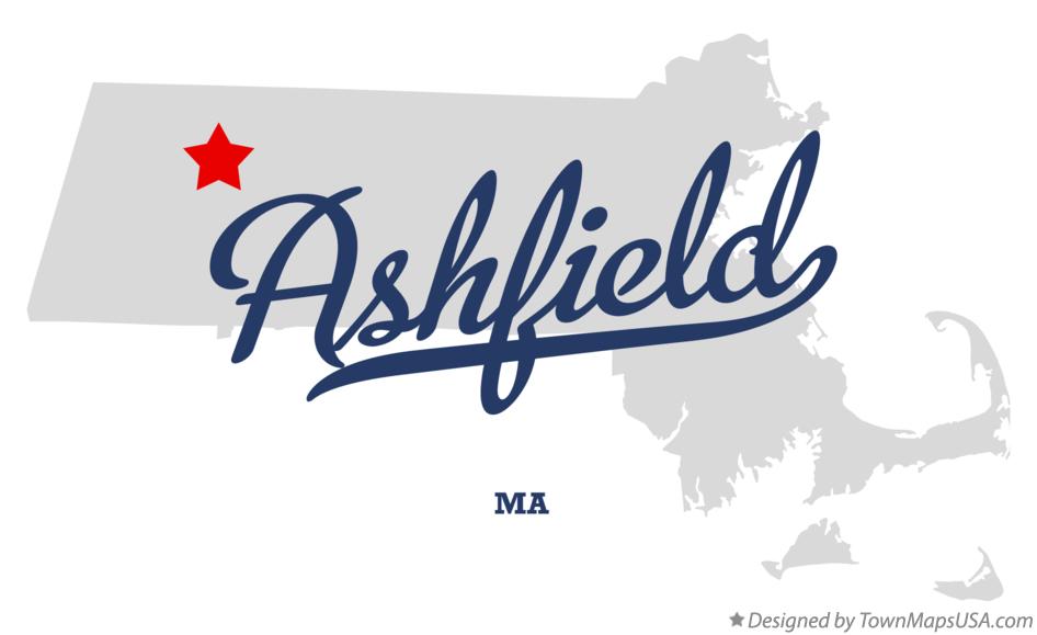 Map of Ashfield Massachusetts MA