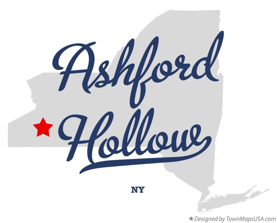 Map of Ashford Hollow New York NY