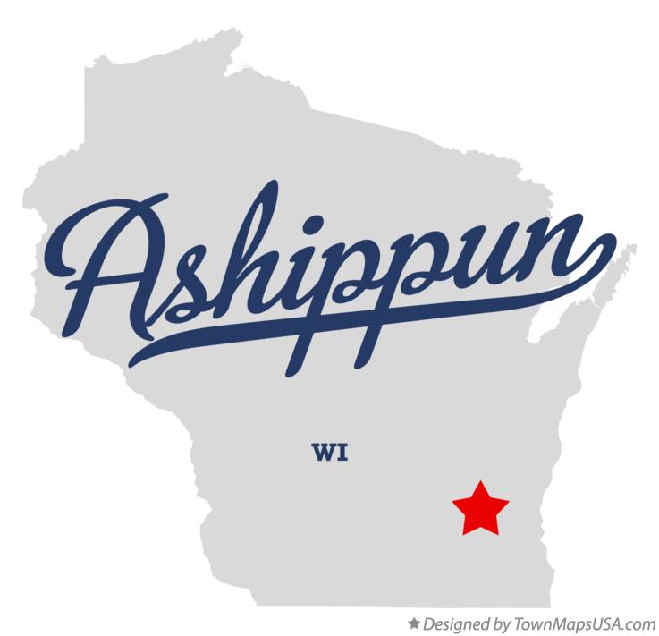 Map of Ashippun Wisconsin WI