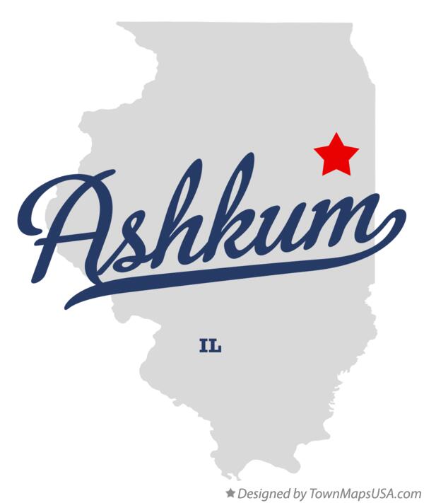 Map of Ashkum Illinois IL