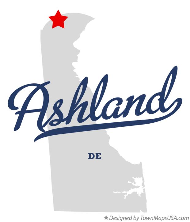 Map of Ashland Delaware DE