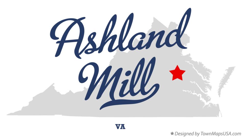 Map of Ashland Mill Virginia VA