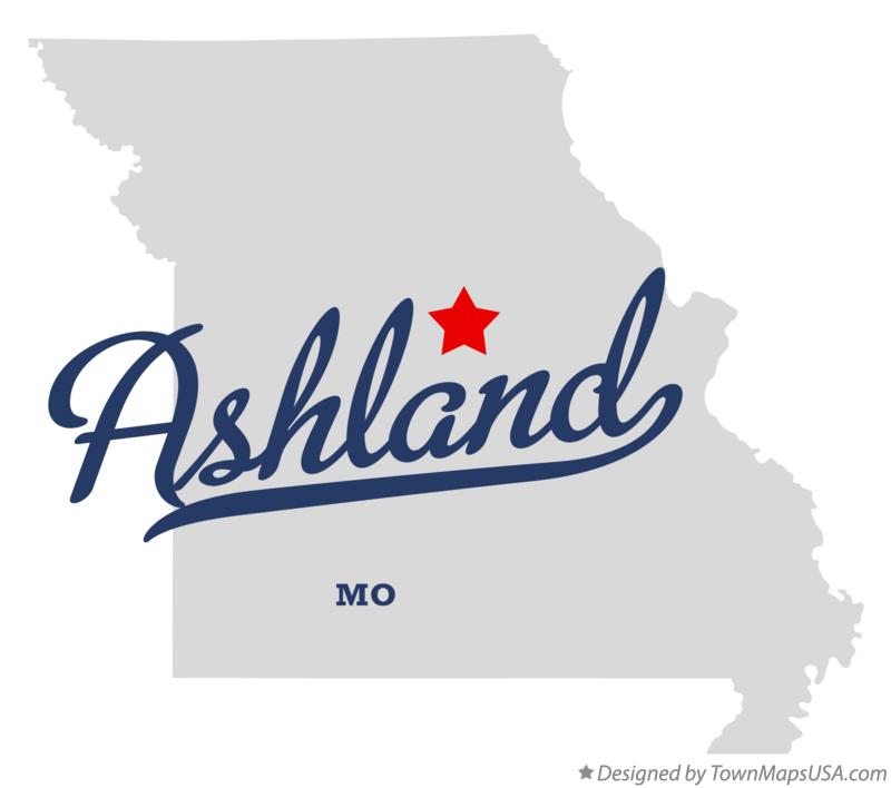 Map of Ashland Missouri MO