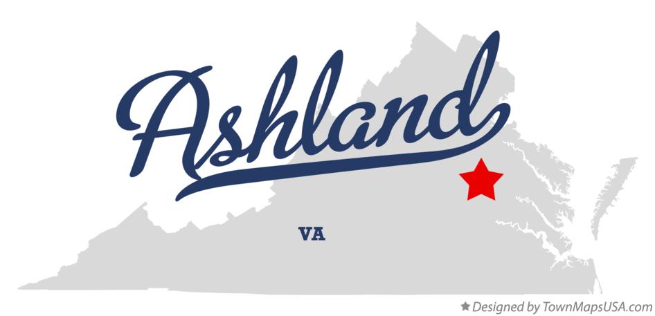 Map of Ashland Virginia VA