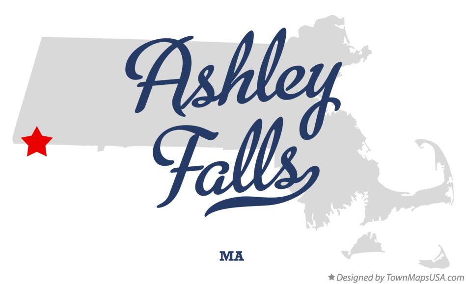 Map of Ashley Falls Massachusetts MA