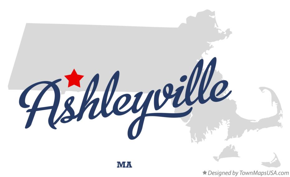 Map of Ashleyville Massachusetts MA