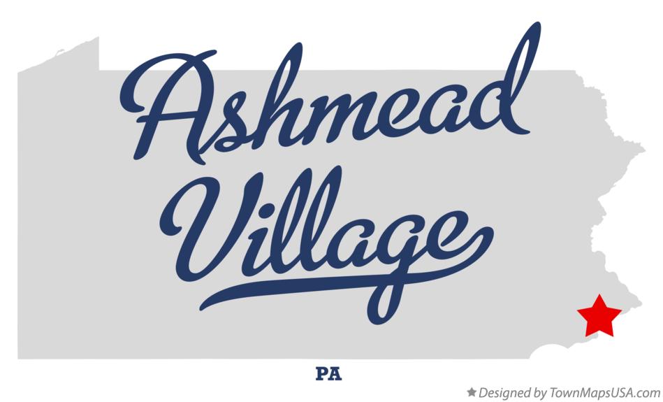 Map of Ashmead Village Pennsylvania PA