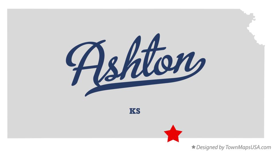 Map of Ashton Kansas KS