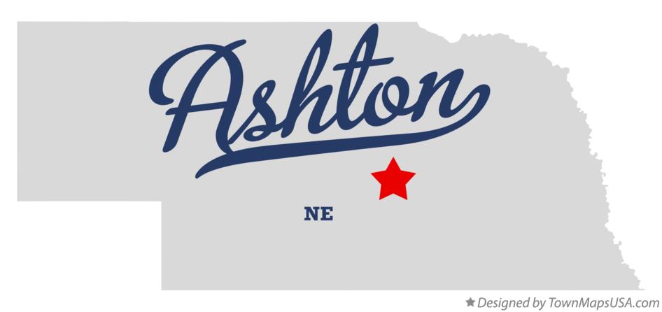 Map of Ashton Nebraska NE