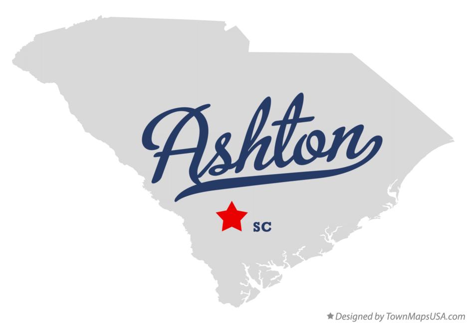 Map of Ashton South Carolina SC