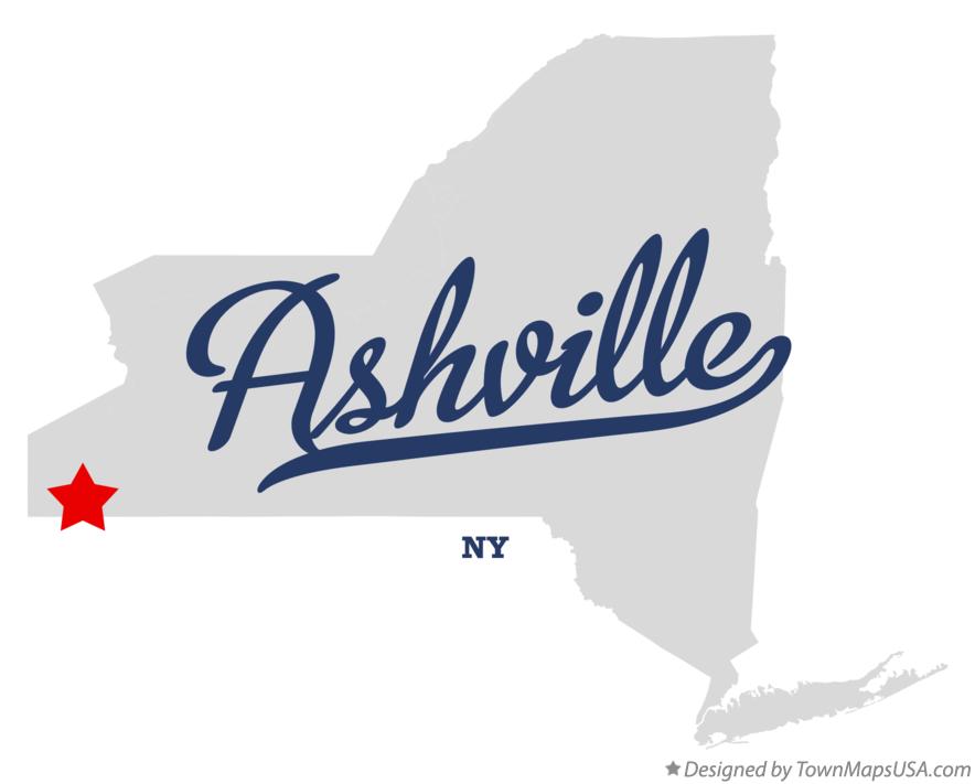 Map of Ashville New York NY