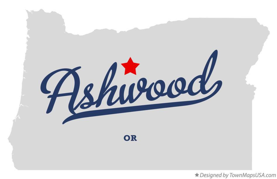 Map of Ashwood Oregon OR