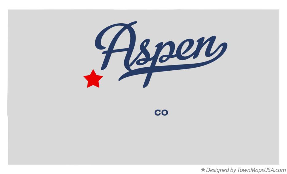 Map of Aspen Colorado CO