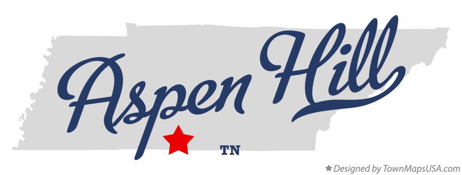 Map of Aspen Hill Tennessee TN