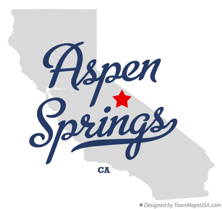 Map of Aspen Springs California CA