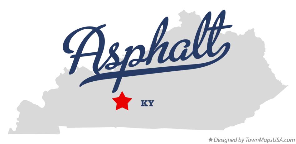 Map of Asphalt Kentucky KY