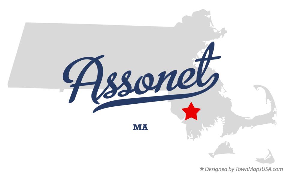 Map of Assonet Massachusetts MA