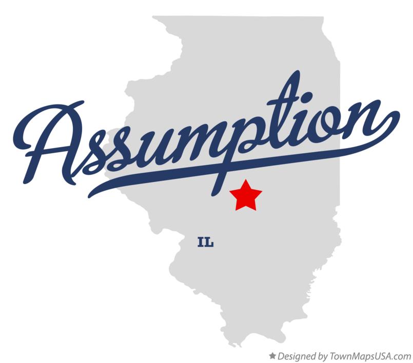 Map of Assumption Illinois IL