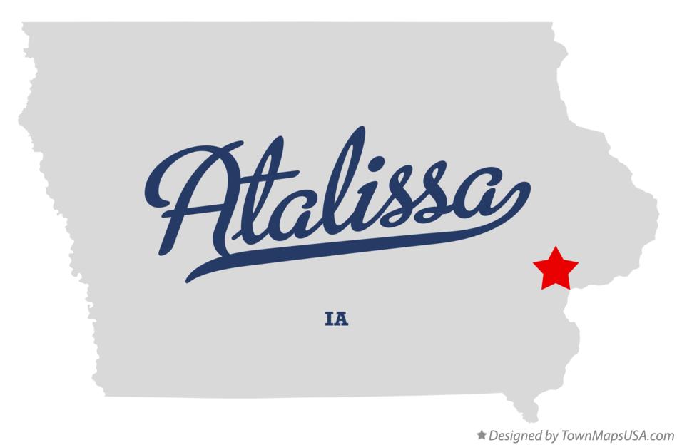 Map of Atalissa Iowa IA