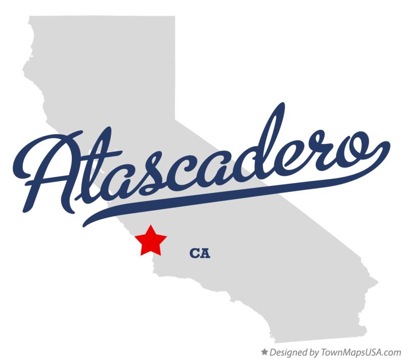 Map of Atascadero California CA