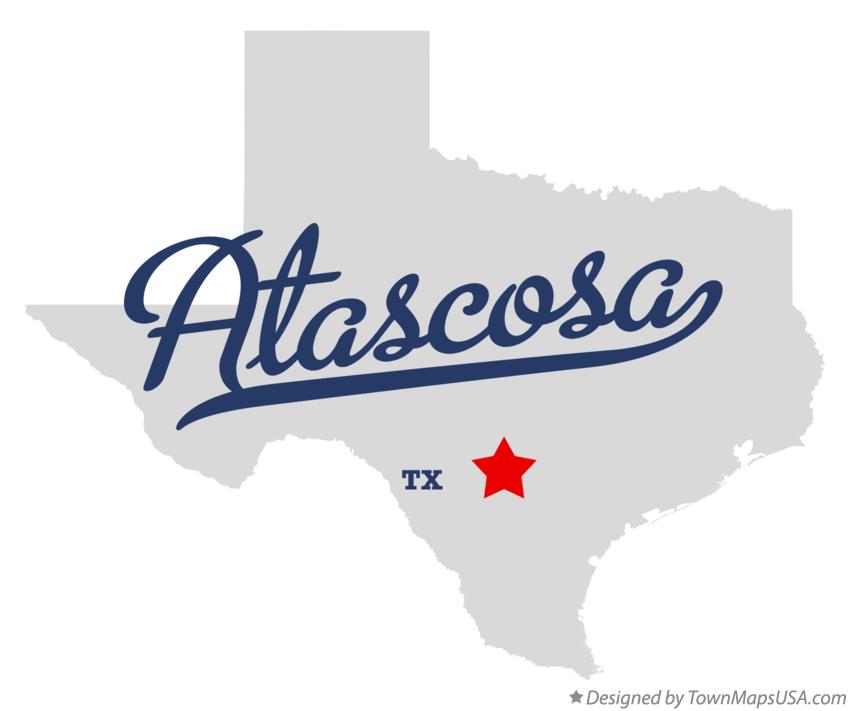 Map of Atascosa Texas TX