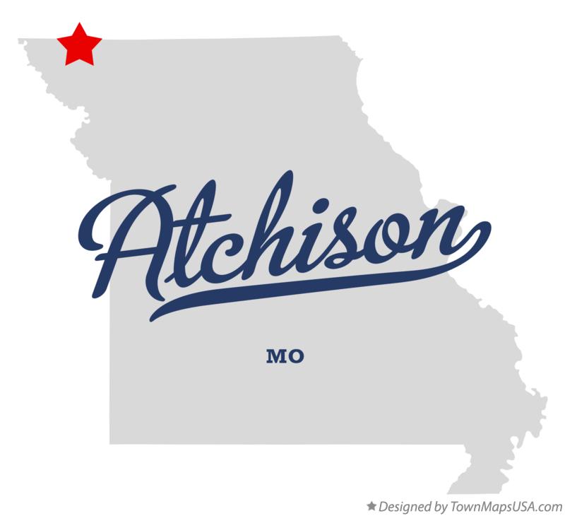 Map of Atchison Missouri MO