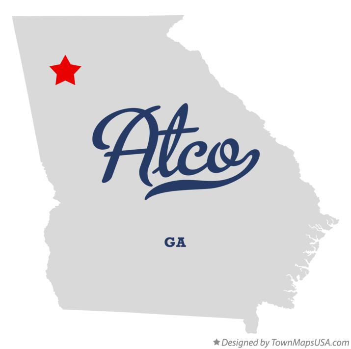 Map of Atco Georgia GA