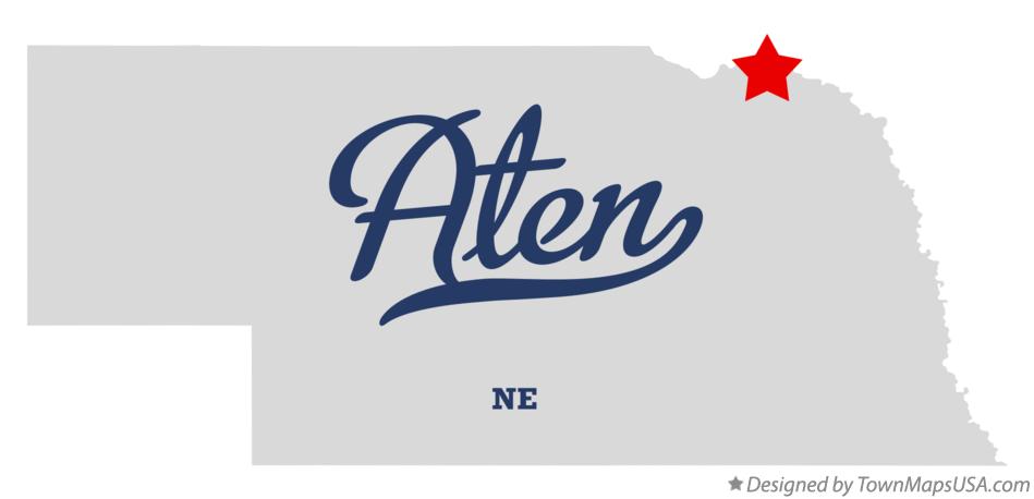 Map of Aten Nebraska NE