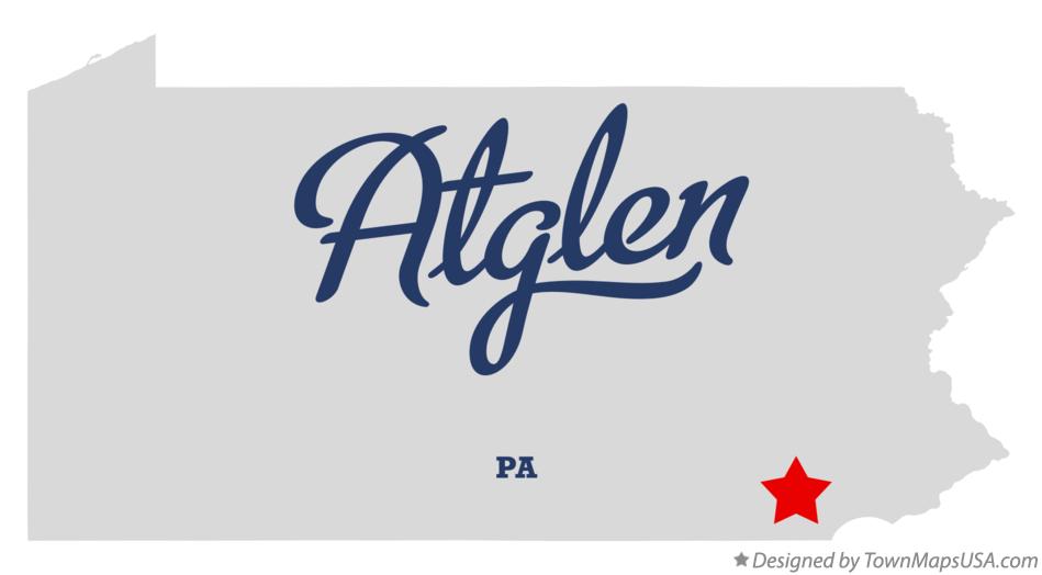 Map of Atglen Pennsylvania PA