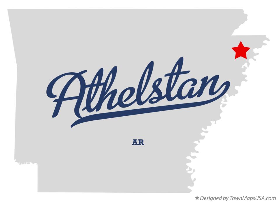 Map of Athelstan Arkansas AR