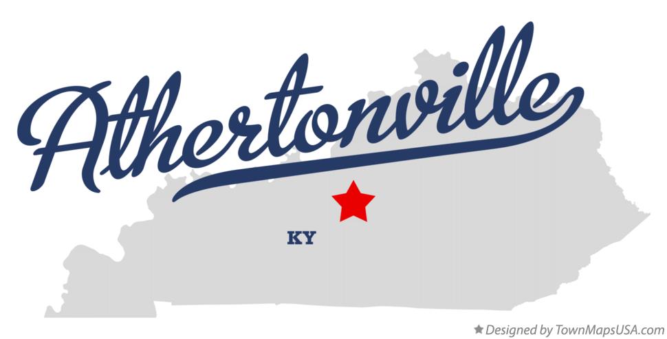 Map of Athertonville Kentucky KY