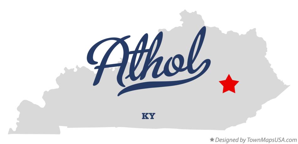 Map of Athol Kentucky KY
