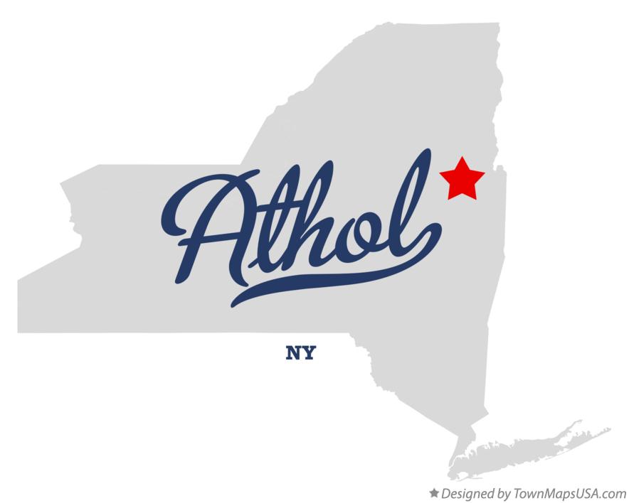 Map of Athol New York NY