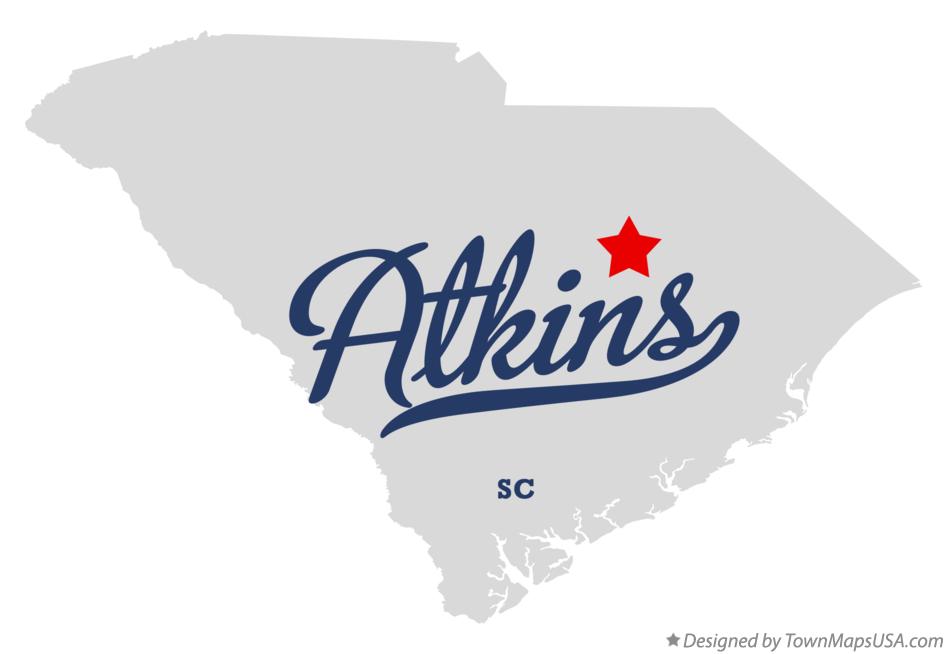 Map of Atkins South Carolina SC