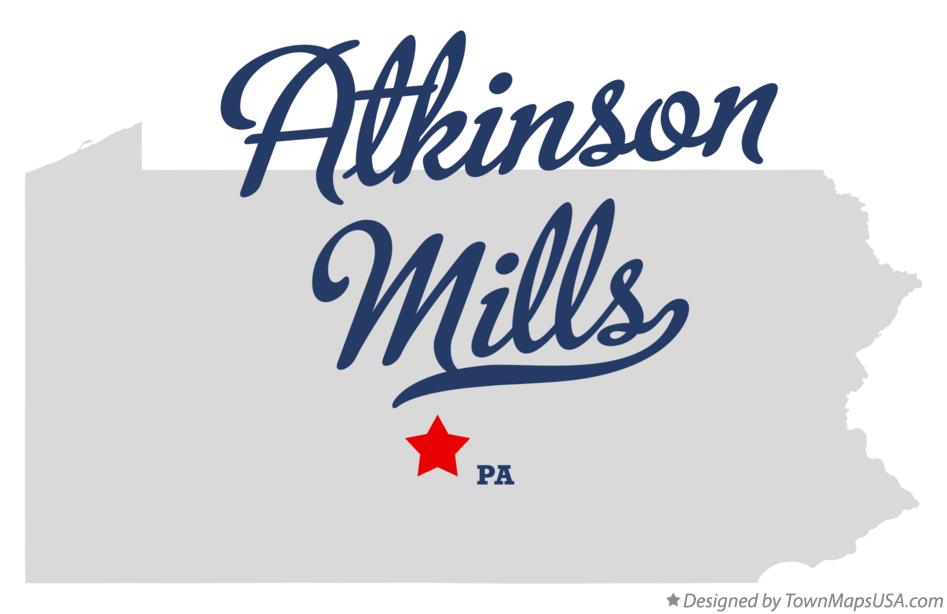 Map of Atkinson Mills Pennsylvania PA