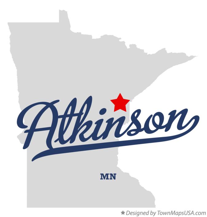 Map of Atkinson Minnesota MN