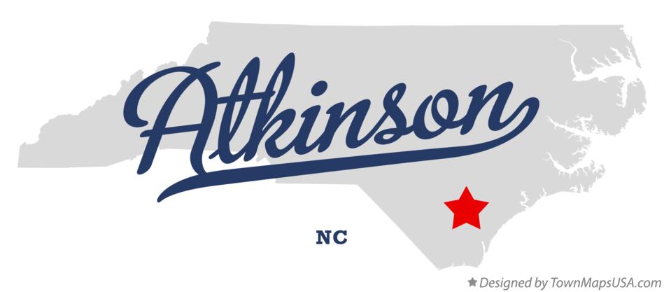 Map of Atkinson North Carolina NC