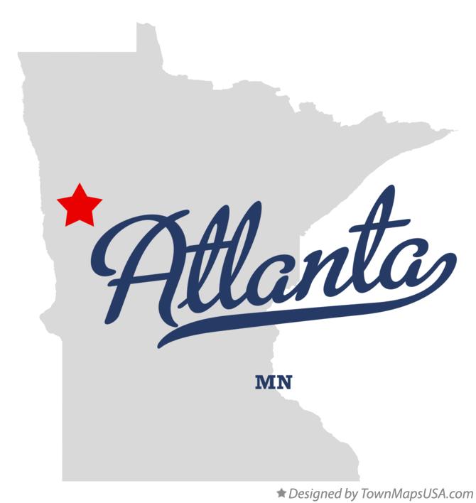 Map of Atlanta Minnesota MN