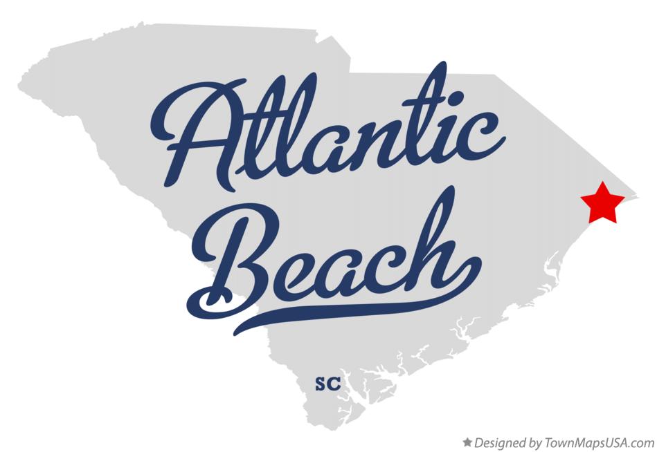Map of Atlantic Beach South Carolina SC