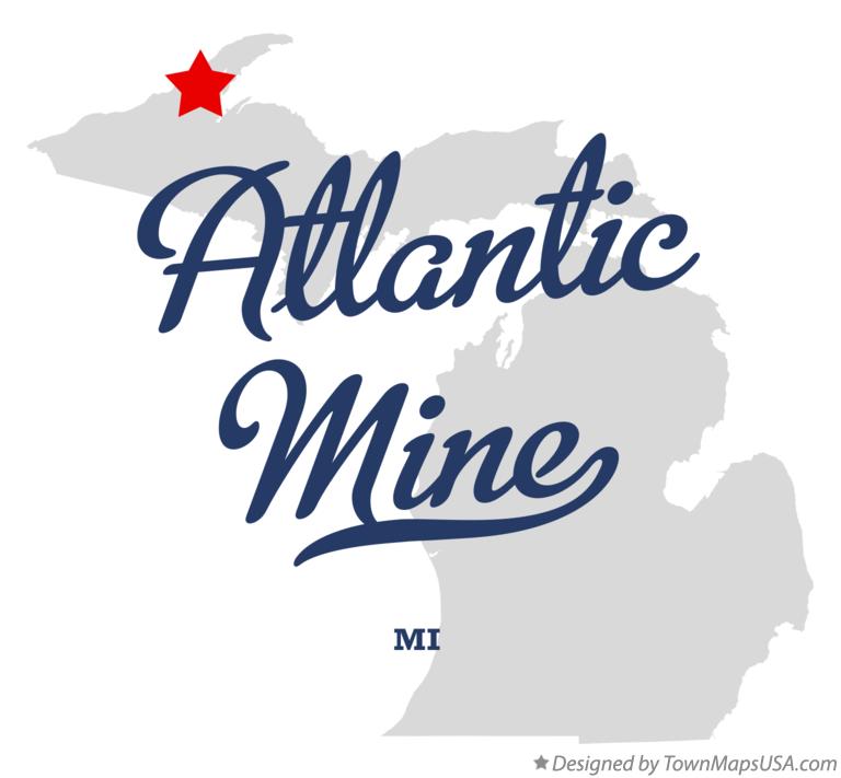 Map of Atlantic Mine Michigan MI